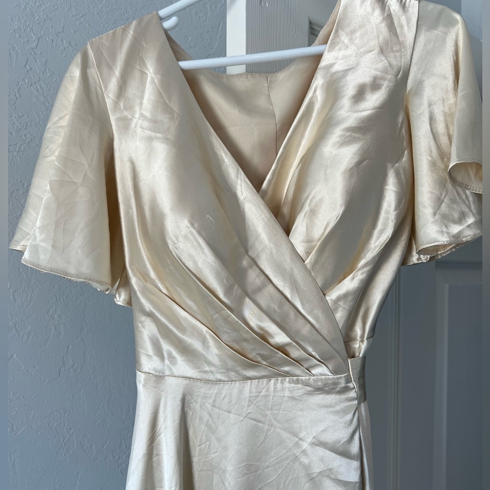 Cream wedding dress